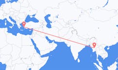 Flyrejser fra Naypyidaw, Myanmar (Burma) til Samos, Myanmar (Burma)