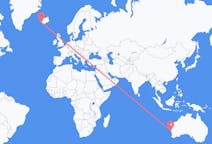 Flyg från Geraldton, Australien till Reykjavik, Island