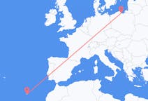 Flights from Funchal in Portugal to Gdańsk in Poland