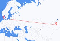 Loty z Ułan Bator, Mongolia z Esbjerg, Dania