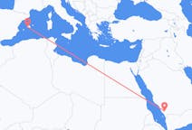 Flyrejser fra Abha, Saudi-Arabien til Palma de Mallorca, Spanien