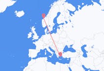 Flights from Parikia, Greece to Molde, Norway