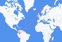 Flights from Iquitos, Peru to Trondheim, Norway
