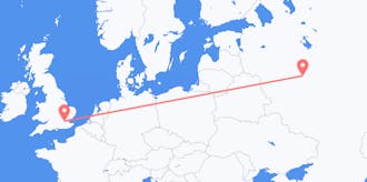 Flyrejser fra Rusland til Storbritannien