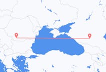 Vluchten van Mineralnye Vody, Rusland naar Craiova, Roemenië