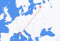 Flights from Pskov, Russia to Ajaccio, France