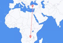 出发地 赞比亚出发地 恩多拉目的地 土耳其科尼亞的航班