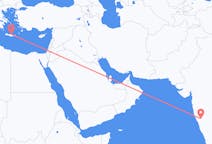 Flyrejser fra Hubli-Dharwad, Indien til Iraklio, Grækenland