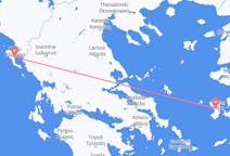 Vluchten van Chios naar Korfoe
