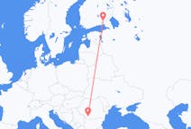 Vluchten van Craiova, Roemenië naar Lappeenranta, Finland