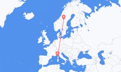 Flights from Calvi, Haute-Corse, France to Östersund, Sweden