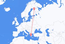 Flyg från Kalamata, Grekland till Kajana, Finland