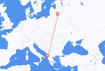 Flights from Corfu, Greece to Vilnius, Lithuania