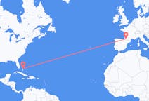 Flyreiser fra Nassau, Bahamas til Pau, Frankrike
