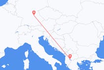 Lennot Ohridista Nürnbergiin