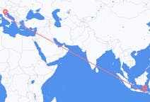 Flyg från Praya, Lombok, Indonesien till Perugia, Italien