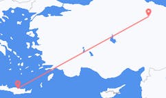 出发地 土耳其托卡特目的地 希腊伊拉克利翁的航班