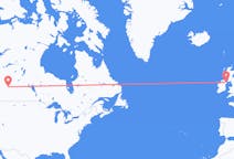 Flyreiser fra Lloydminster, Canada til Belfast, Nord-Irland