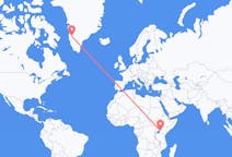 Flyreiser fra Kisumu, Kenya til Kangerlussuaq, Grønland
