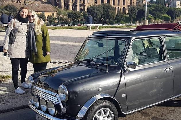 1 hour Little Ancient Tour of Rome by Mini Vintage Cabriolet with Cappuccino