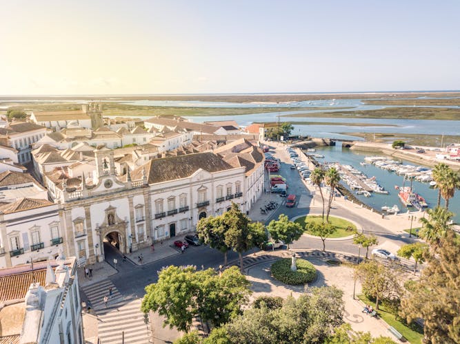 Photo of city center of Faro ,capital city of Algarve, Portugal.