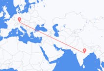 Flyg från Raipur, Indien till München, Tyskland