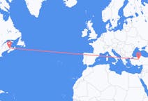 เที่ยวบิน จาก มองก์ตัน, แคนาดา ไปยัง อังการา, ตุรกี