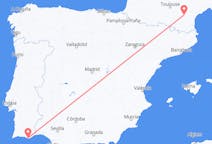 Flyrejser fra Carcassonne, Frankrig til Faro, Portugal