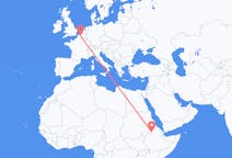 出发地 埃塞俄比亚出发地 貢德爾目的地 法国里尔的航班