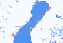 Vols depuis la ville de Sundsvall vers la ville d'Oulu