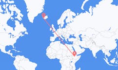 Flights from Addis Ababa, Ethiopia to Reykjavik, Iceland