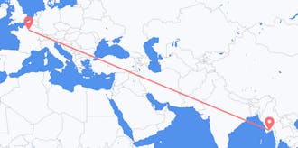 Flights from Myanmar (Burma) to France