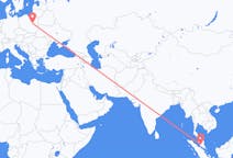 Flyg från Kuala Lumpur, Malaysia till Warszawa, Polen