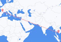 Flyreiser fra Phú Quốc, Vietnam til Toulouse, Frankrike