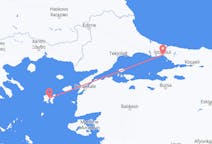 Flights from Lemnos, Greece to Istanbul, Turkey