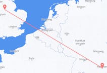 Flyreiser fra München, Tyskland til Nottingham, England