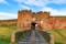 Photo of Carlisle castle entrance in Carlisle, Cumbria, England.