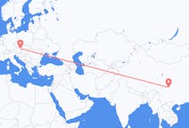 Vols de Chengdu, Chine à Vienne, Autriche