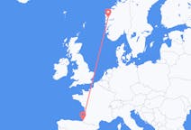 Flights from Førde, Norway to Biarritz, France