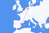 Flyreiser fra Dortmund, Tyskland, til Valencia, Tyskland