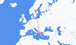 Flyrejser fra Kalamata, Grækenland til Örebro, Sverige