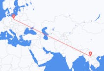 Flights from Kengtung, Myanmar (Burma) to Poznań, Poland
