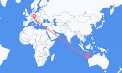 澳大利亚出发地 埃克斯茅斯飞往澳大利亚目的地 威尼斯的航班