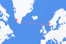 ノルウェーのから スタヴァンゲル、グリーンランドのへ パーミュートフライト
