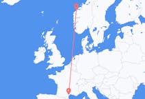 出发地 挪威从 奥勒松目的地 法国Aspiran的航班
