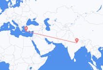 インドのから ヴァーラーナシー、ギリシャのへ ロドス島フライト