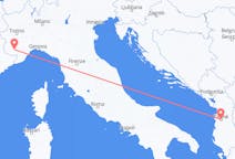 Flyg från Cuneo, Italien till Tirana, Albanien