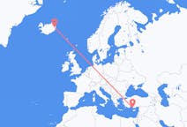 Flights from Egilsstaðir to Gazipaşa