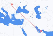 Flyrejser fra Abu Dhabi, De Forenede Arabiske Emirater til Cluj-Napoca, Rumænien