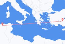 Flyreiser fra Constantine, Algerie til Konya, Tyrkia